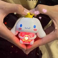 Cartoon Action Figure Hand Heart Gesture Kiawaii Cinnamoroll Doll Model Figurine Pendant Toys For Children Christmas Gift