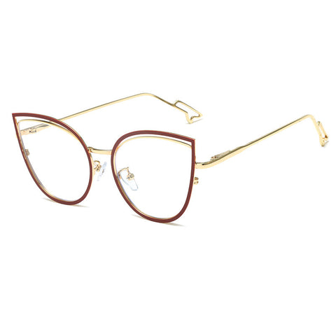 WOMEN'S FASHION BUTTERFLY FRAME ANTI-BLUE LIGHT FLAT MIRRORS