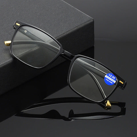 MEN'S FASHION RETRO SQUARE FRAME ANTI-BLUE LIGHT PRESBYOPIA GLASSES