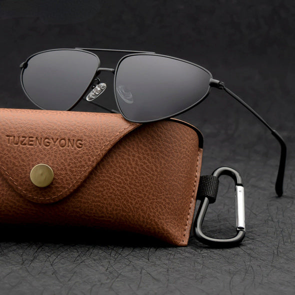 Small Men Polarized Sunglasses Women Brand Design Triangular Frame Driving Sun Glasses
