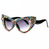 Oversize Cat Eye Sunglasses Women Brand Designer Luxury Crystal Sexy Sun Glasses For Ladies