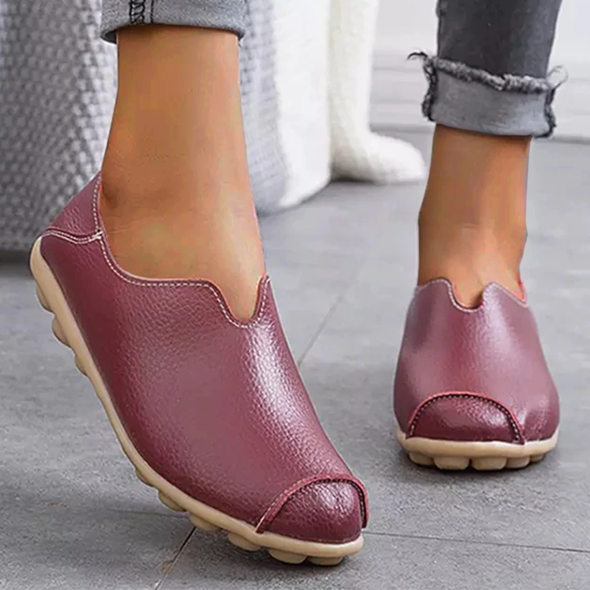 Zoloss Casual flat heel cow tendon low top shoes