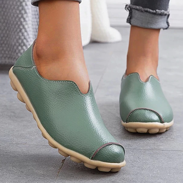 Zoloss Casual flat heel cow tendon low top shoes