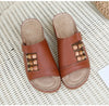 Zoloss Wedge Heel Slip On Open Toe Mules Sandals