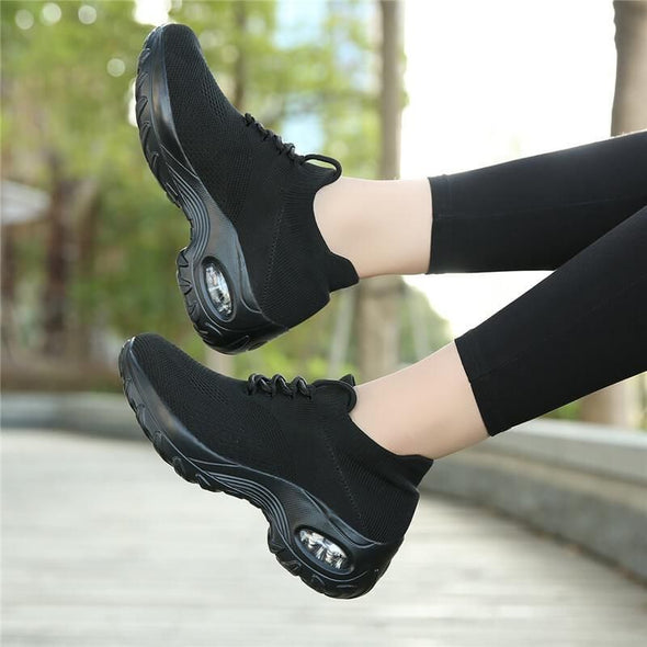 Zoloss Lace Up Walking Running Shoes Platform Sneakers