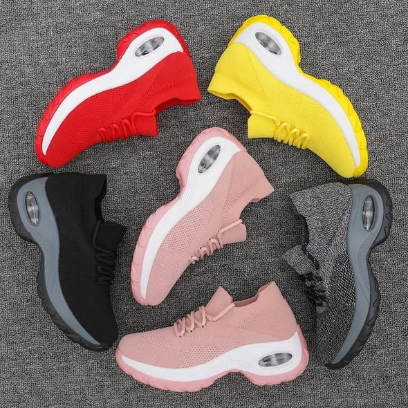 Zoloss Lace Up Walking Running Shoes Platform Sneakers