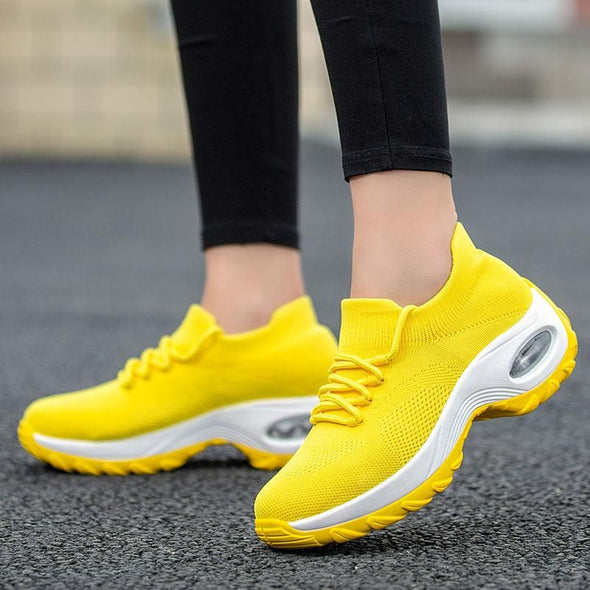 Zoloss Lace Up Walking Running Shoes Platform Sneakers