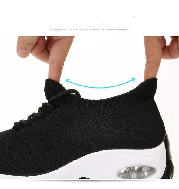 Zoloss Lace Up Walking Running Shoes Platform Sneakers