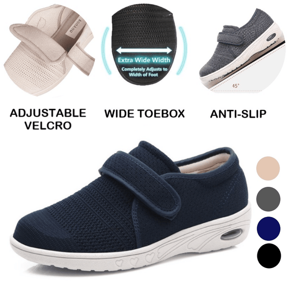 Zoloss Plus Size Wide Diabetic Shoes For Swollen Feet Width Shoes-NW006