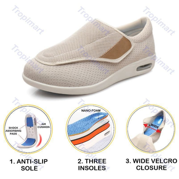 Zoloss Plus Size Wide Diabetic Shoes For Swollen Feet Width Shoes-NW025-2