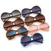 Ladies Oversized Round Cat Eye Sunglasses Ladies  New Retro Gradient Sunglasses Men And Women T-Shaped Big Frame Sunglasses