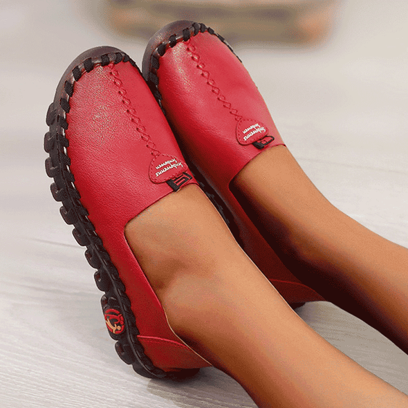 Zoloss  Slip Ons Woman Flats Comfy Nurse Wide Fit  Loafers