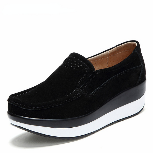 New  Autumn Shoes Woman Flat Platform