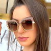 Cat Eye Pearl Hollow Luxury Sunglasses Metal Frame Men Women Fashion Shades UV400 Vintage Glasses