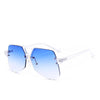 Fashion Oversize Sunglasses Women Mirror Coating Vintage Goggle Famous Women Sunglasses