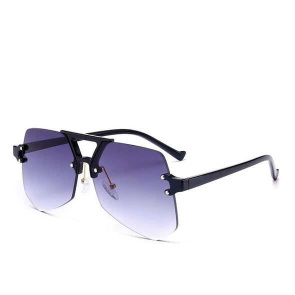 Fashion Oversize Sunglasses Women Mirror Coating Vintage Goggle Famous Women Sunglasses