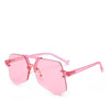 Fashion Oversize Sunglasses Women Mirror Coating Vintage Goggle Famous Women Sunglasses