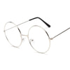 fashion simple unisex round Plain glasses for men women Metal frame glasses for wedding party eyeglasses