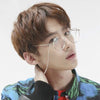 fashion simple unisex round Plain glasses for men women Metal frame glasses for wedding party eyeglasses