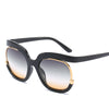 Women Sunglasses Luxury Brand High End half Frame Club Green Tea Oval Sun Glasses for women female sunnies