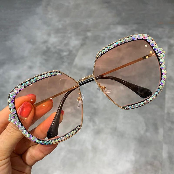 Diamond Oversized Vintage sunglasses