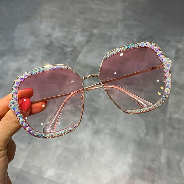 Diamond Oversized Vintage sunglasses