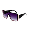 Square Sunglasses Oversized Metal Frame Vintage Glasses Men Shades Retro Gradient Colors