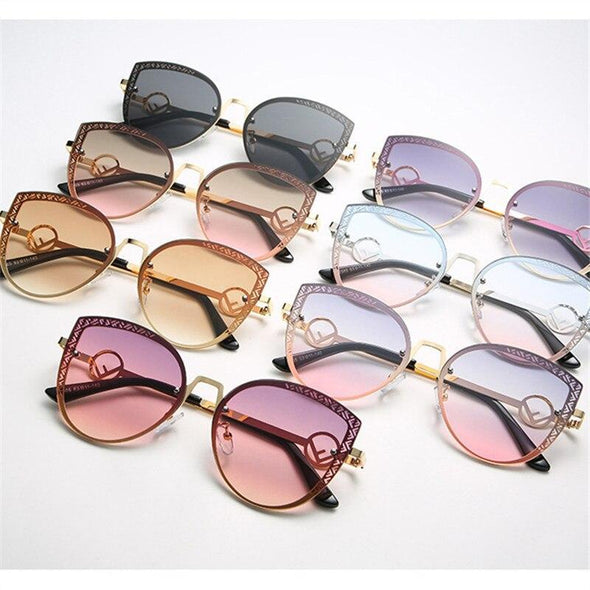 2021 New Style Retro F Women Men Oversized SunGlasses Shades UV400 Accessory Eyeglasses