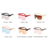 2021 New Windproof  Big Frame Shield Vintage Luxury Super Cool Goggle Siamese SunGlasses