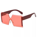 2021 new jointed rimless sunglasses women men oversized personalized glasses