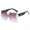 2021 new jointed rimless sunglasses women men oversized personalized glasses