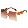 2021 new jointed rimless sunglasses women men oversized personalized glasses