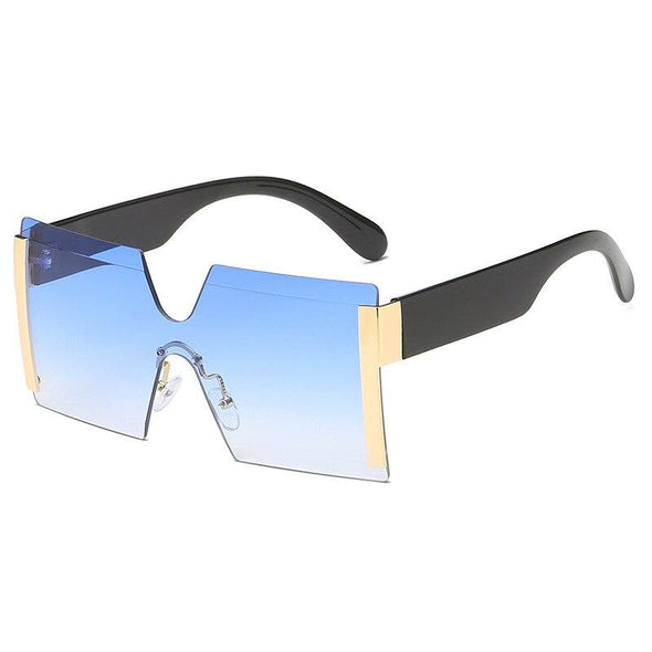 2021 new jointed rimless sunglasses women men oversized personalized glasses