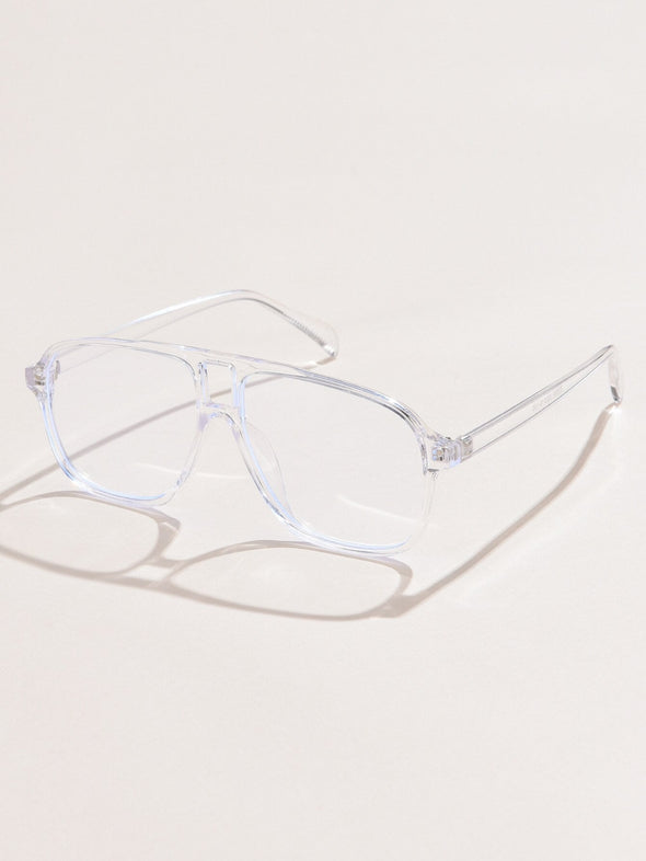 2023 Anti Blue Glasses Frame Men Women Eyeglasses Sunglasses Vintage One Piece Transparent Optical Glasses  Prescription Myopia