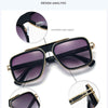 Fashion Metal Mach LXN EVO Style Gradient Sunglasses Men/Women Retro Brand Design Square Sun Glasses