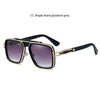 Fashion Metal Mach LXN EVO Style Gradient Sunglasses Men/Women Retro Brand Design Square Sun Glasses