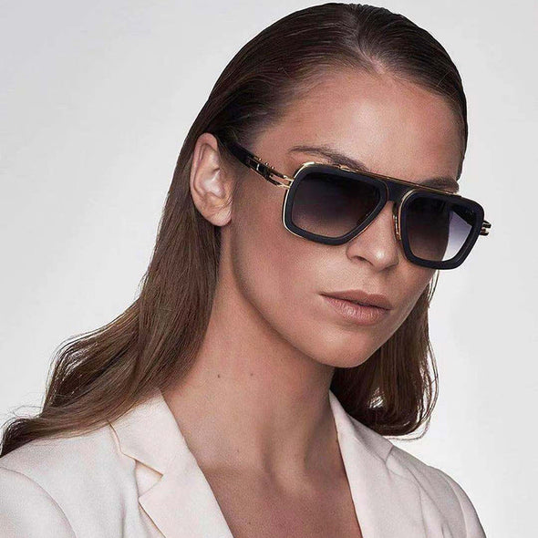 Fashion Metal Mach LXN EVO Style Gradient Sunglasses Men/Women Retro Brand Design Square Sun Glasses