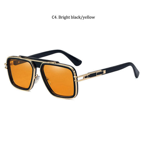 Fashion Metal Mach LXN EVO Style Gradient Sunglasses Men/Women Retro Brand Design Square Sun Glasses