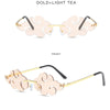 Hot Sales Cloud Rimless Sunglasses Women Men Brand Designer Sun Glasses Vintage Fashion Funny Shades Retro Eyewear