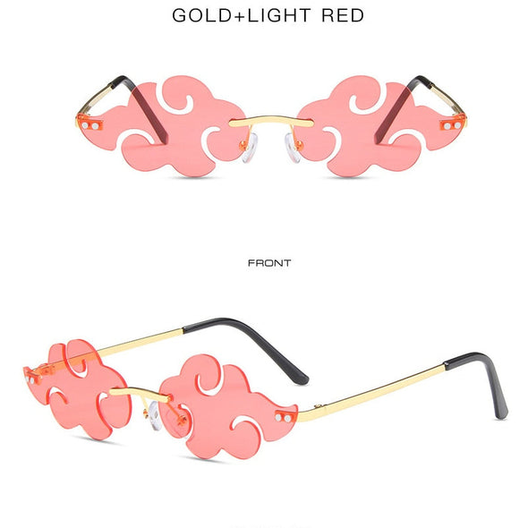 Hot Sales Cloud Rimless Sunglasses Women Men Brand Designer Sun Glasses Vintage Fashion Funny Shades Retro Eyewear