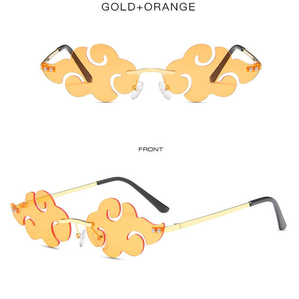 Hot Sales Cloud Rimless Sunglasses Women Men Brand Designer Sun Glasses Vintage Fashion Funny Shades Retro Eyewear