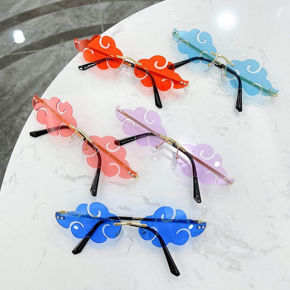 Hot Sales Cloud Rimless Sunglasses Women Men Brand Designer Sun Glasses Vintage Fashion Funny Shades Retro Eyewear