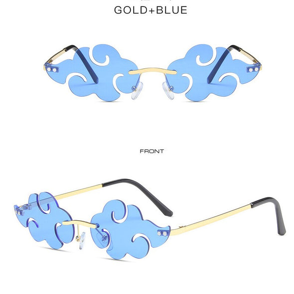 Hot Sales Cloud Rimless Sunglasses Women Men Brand Designer Sun Glasses Vintage Fashion Funny Shades Retro Eyewear