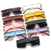 New Men Women Goggle PC Gradients Lens Golden Frame Sunglasses