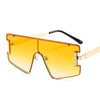 New Men Women Goggle PC Gradients Lens Golden Frame Sunglasses