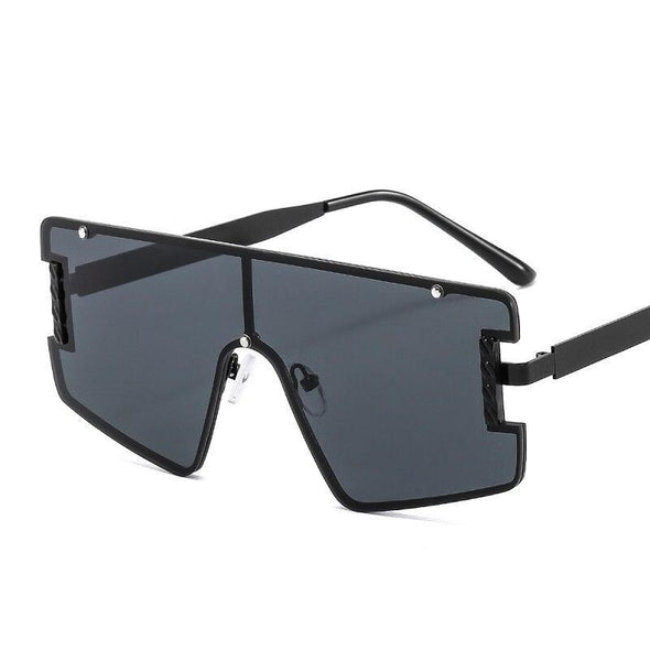 New Men Women Goggle PC Gradients Lens Golden Frame Sunglasses