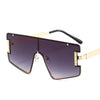 New Men Women Goggle PC Gradients Lens Golden Frame Sunglasses