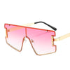 New Men Women Goggle PC Gradients Lens Golden Frame Sunglasses