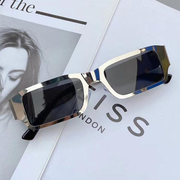 Fashion Modern Square Sunglasses Women Vintage Metal Punk Sun Glasses Men Hip Hop Shades Female Show