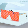 One Piece Square Sunglasses Designer Oversized Big Frame Shades
